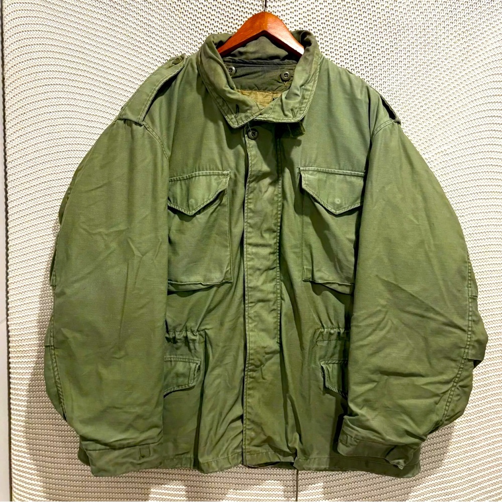 Vintage USGI M65 Cold Weather Army Surplus Jacket LARGE